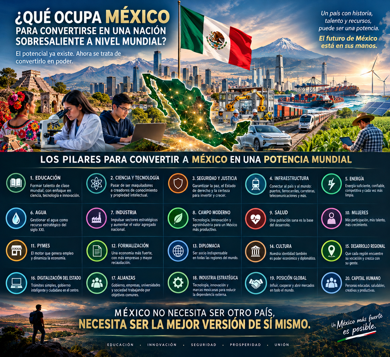 MÉXICO: DE PAÍS CON POTENCIAL A POTENCIA MUNDIAL